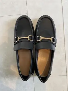 黒ローファー XL 金具付き