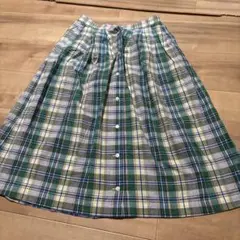 日本製 Cealene 綿100% チェック柄スカート