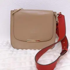 最終価格JILL STUART ジルスチュアート　ベージュレザーショルダーバッグ