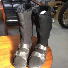 usedビルケンシュトック ☆ムートンブーツ24センチ黒