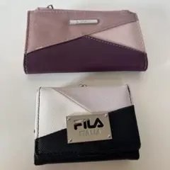 【2点セット】レディース財布 Stradivarius & FILA 中古品