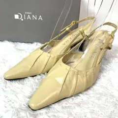 LA3395 ダイアナ パンプス ポインテッドトゥ ベージュ 23 1/2