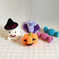 ハロウィン かぼちゃ おばけ あみぐるみ ハンドメイド 222 パンプキン