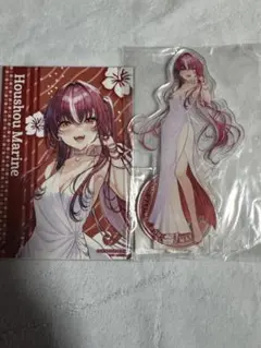 DMMスクラッチ　C賞アクリルスタンド　宝鐘マリン　ブロマイド付