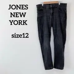 JONES NEW YORK 【US12】ブラックデニムパンツ US12