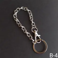 B-4＊シルバー＊リング25㎜＊あずき形チェーン＊バッグチャーム＊ストラップ