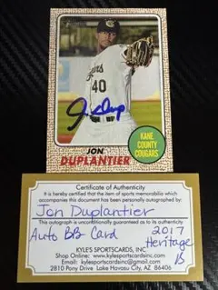 2017 TOPPS Heritage デュプランティエ 直筆サイン
