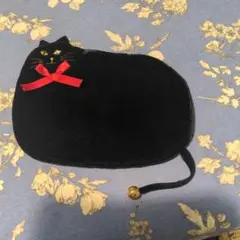 猫のポーチ　ベロア