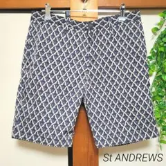 St ANDREWS セントアンドリュース 総柄 ショートパンツ 短パン ゴルフ