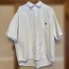 US POLO ASSN ホワイト　シャツ　半袖