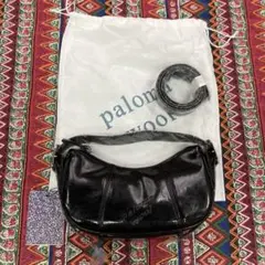 paloma wool 黒レザーショルダーバッグ