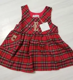 ELLIE☆新品未使用　チェック柄ワンピース　90サイズ　女の子　ベビー