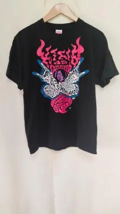 バンドTシャツマキシマムザホルモン両面プリント黒サイズM