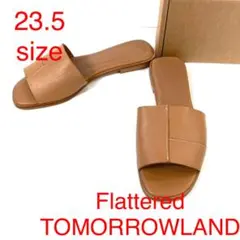 Flattered TOMORROWLAND レザーフラットサンダル 4259