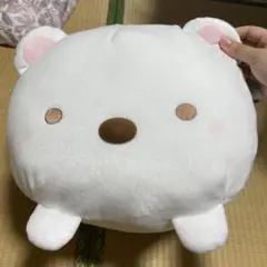 クマ型ぬいぐるみ ホワイトとパープル