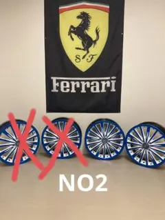 (NO2) 16インチホイール　クリムゾンカスタム塗装！