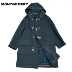 MONTGOMERY モンゴメリー ダッフルコート ヘリンボーン 英国製 深緑 週末値下MONTGOMERY モンゴメリーダッフルコートM ヘリンボーン