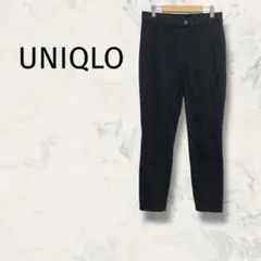 ユニクロ UNIQLO ストレッチレギンスパンツ L 大きめ 無地 グロップド丈