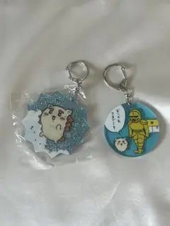 ちいかわ　シーサー　ガチャガチャアクキ2種セット