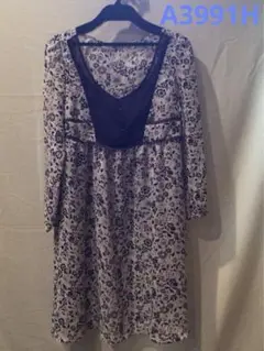 売り切り価格★花柄ネグリジェ★A3991H