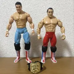 WWE ブリティッシュブルドッグス フィギュア２体セット WWE WWF フィギュア ブリティッシュブルドッグス スポーツ
