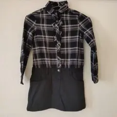 130cm コムサ　ドッキングワンピース　A13