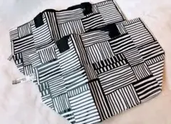 【数量限定】IKEA　キャリーバック　エコバッグ（白黒）Sサイズ2枚　即日発送③