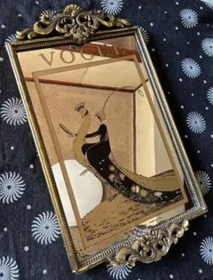 ヴィンテージ VOGUE ヴォーグ パブミラー 鏡 アート ビンテージ/e774 2a0f0515a1df8312d2c8c71c961d8a