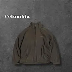 Columbia コロンビア フリースジャケット 刺繍ロゴ ワントーン ブラウン