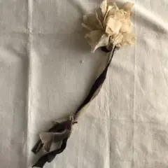 コサージュ クリーム色 布製