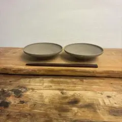 新品　陶器　陶芸作家　取り皿2個　82