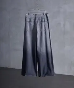 【Lサイズ　美品　最安値】CALLNE 1タックワイドストレートデニム