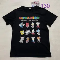 新品☆BROOTS☆ウルトラヒーロー☆ウルトラ怪獣☆半袖☆Tシャツ☆130☆黒