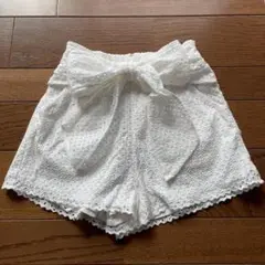 snidel リボンレースショートパンツ