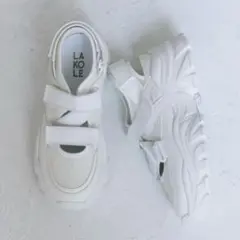 ラコレ　ベルトスニーカー　厚底　サンダル