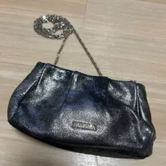 FURLA フルラ ショルダーバッグ パーティー チェーン シルバー レア