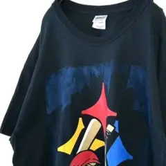 NFL ピッツバーグスティーラーズ ネーション Tシャツ L ブラック 黒 古着