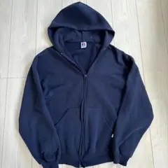 RUSSELL ATHLETIC フルジップパーカー L ネイビー