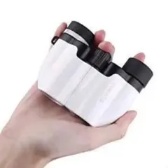 双眼鏡 アウトドア 超軽量 10倍拡大 オペラグラス 白 R1213-108