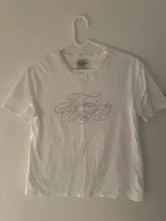 treaturself トリートユアセルフ 半袖Tシャツ 白 ライトストーン