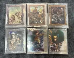 一番くじ　進撃の巨人 壁の外の世界　E賞 F賞　アクリルスタンド　6個セット