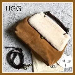 極美品【UGG】アグ 2way リアルムートン ショルダーバッグ ハンドバッグ