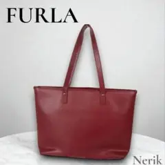 【人気！】FURLA フルラ トートバッグ レザー レッド レディース おしゃれ