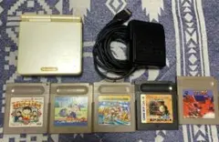 NintendoゲームボーイアドバンスSP ファミコンカラー 画面縦線あり