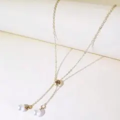 ネックレス　プレゼント　ゴールド ♥️今年人気♥️おしゃれ　パール　レディース