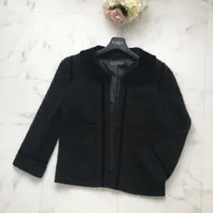 美品 FOXEY フォクシー 2way ツイード ニット ジャケット