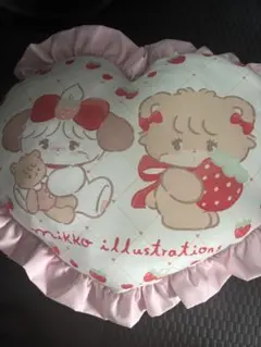 ハート型クッション mikko illustrations
