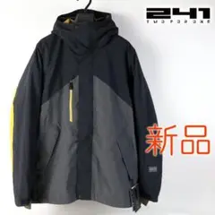 464 新品 241 トゥーフォーワン スノボジャケット アウター XL 黒黄