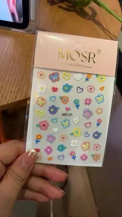 MOSR 花柄ネイルシール MO-21