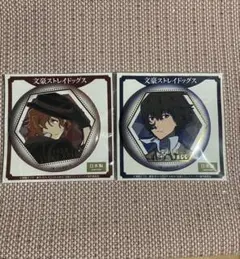 文豪ストレイドッグス　中原中也＆太宰治　箔押し缶バッジ2点